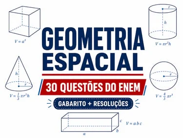 Capa do material Geometria Espacial no ENEM