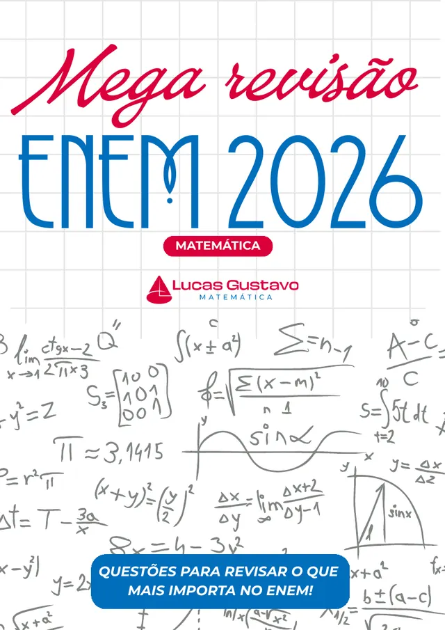 Capa da apostila Mega Revisão ENEM 2026 — Matemática